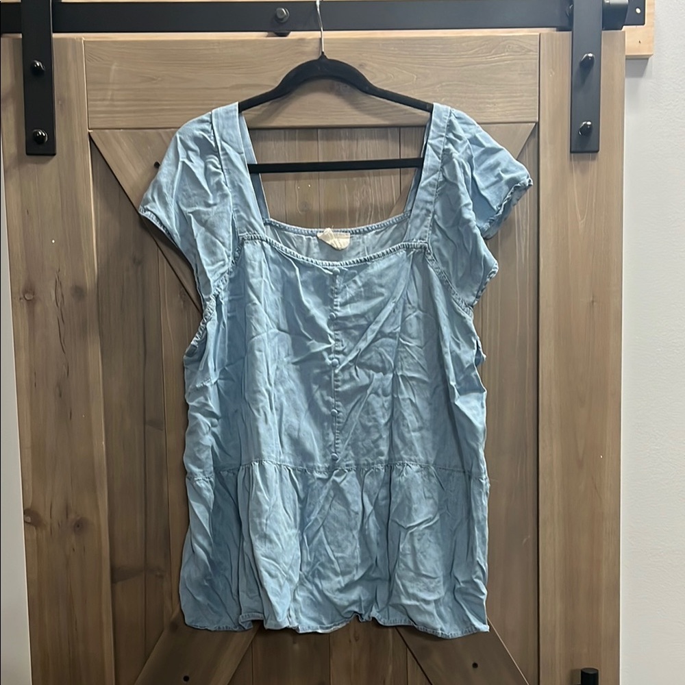 Light Blue Women's Top
